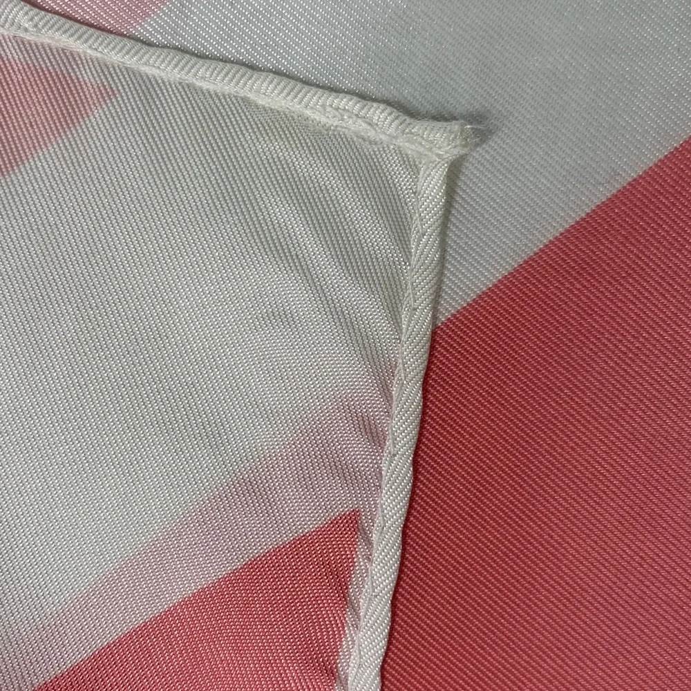 Vintage Vera pink and white square scarf